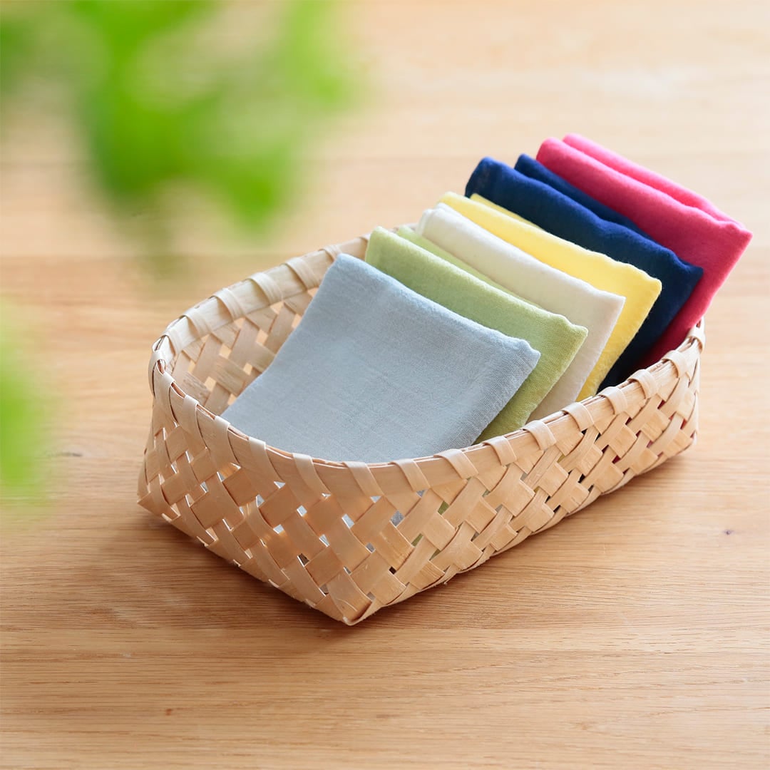 カラーハンカチ （ao）