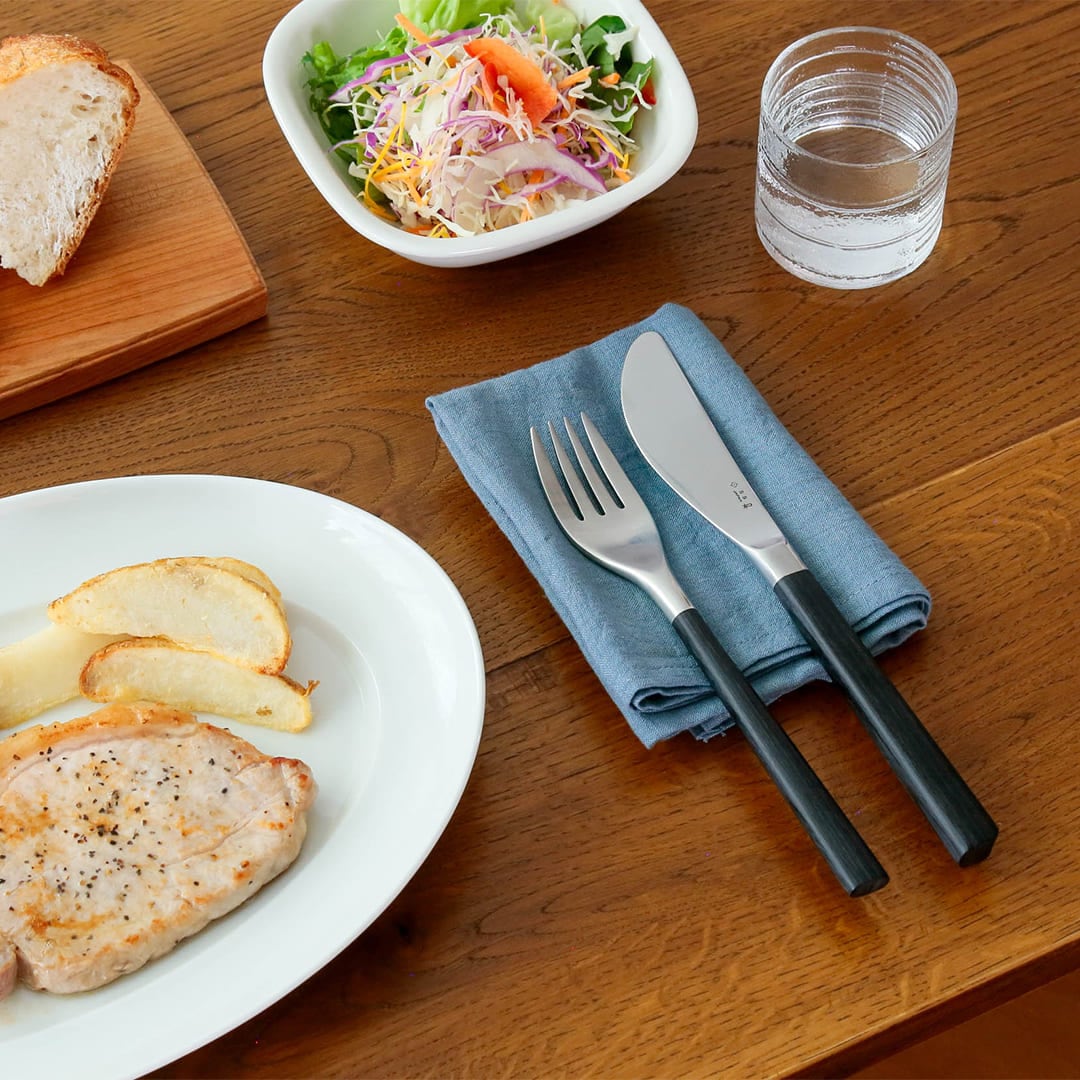 黒柄カトラリー （柳宗理）