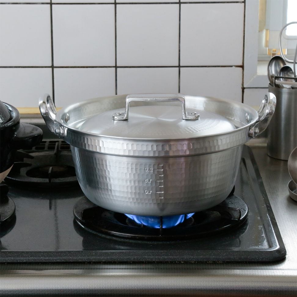 業務用アルミ製打ち出し両手鍋　48ｃｍ 打出料理鍋 （中尾アルミ製作所） | 鍋 | cotogoto