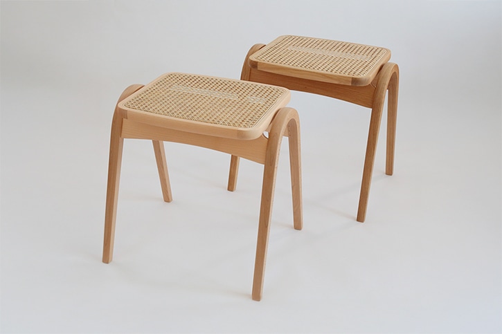 【受注生産】スツール 202-R (秋田木工)