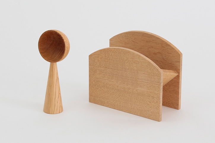 コーヒーメジャースプーン、コーヒーフィルタースタンド （四十沢木材