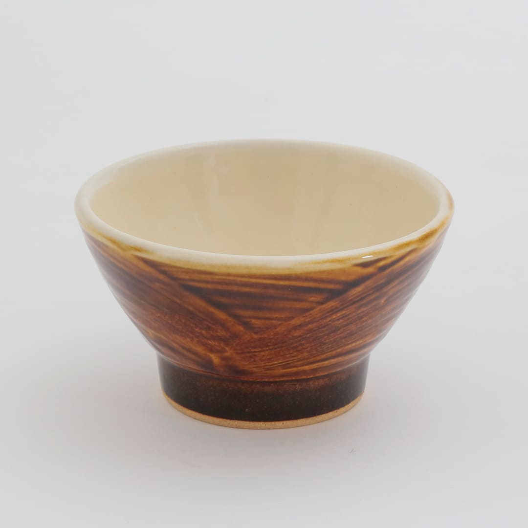 松風山窯　刷毛目茶碗 松風山窯刷毛目茶碗