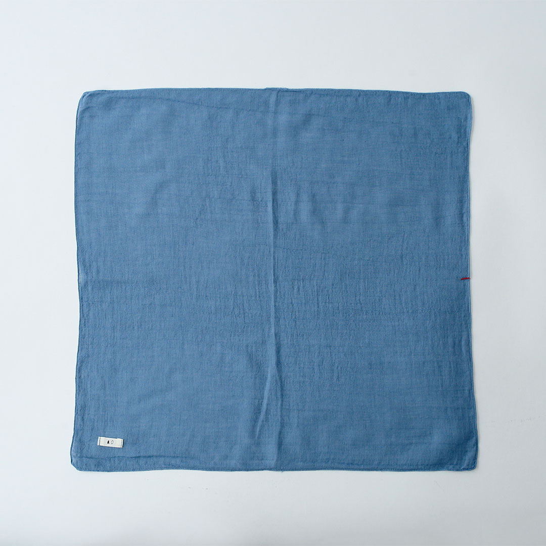 カラーハンカチ （ao）
