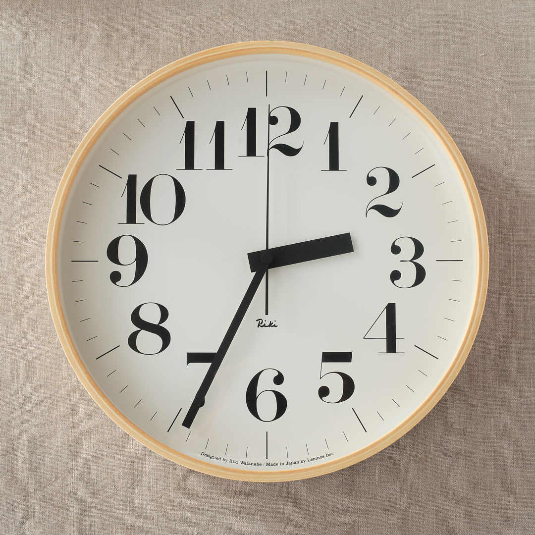 Lemnos レムノス RIKI CLOCK（リキ クロック）細字 サイズ大 RIKI CLOCK リキ クロック - RIKI - レムノス オンラインストア