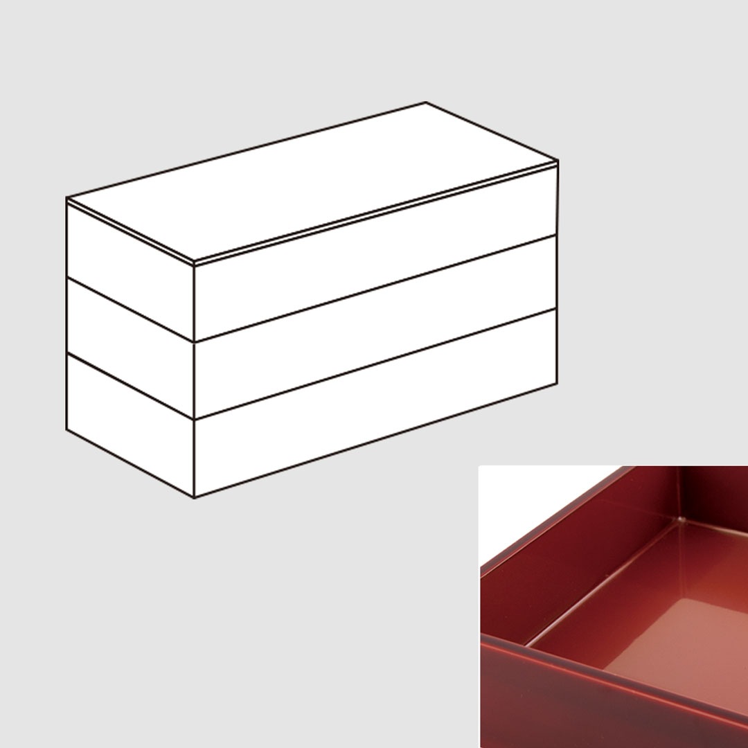 漆の重ね箱　長方　大 （輪島キリモト）
