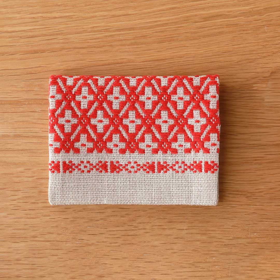 こぎん二つ折り名刺入れ （弘前こぎん研究所） | 財布・小物入れ