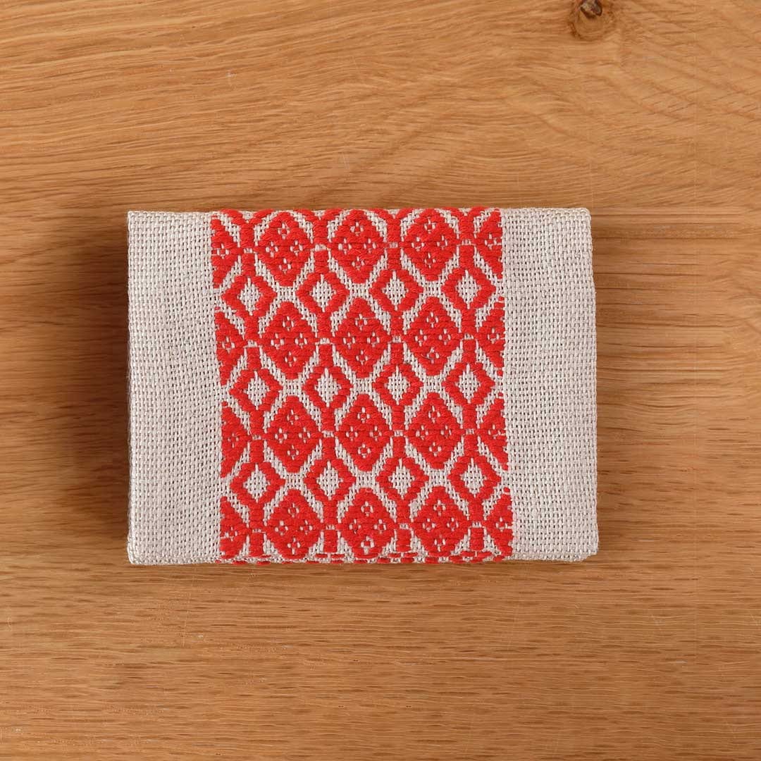 こぎん二つ折り名刺入れ （弘前こぎん研究所） | 財布・小物入れ