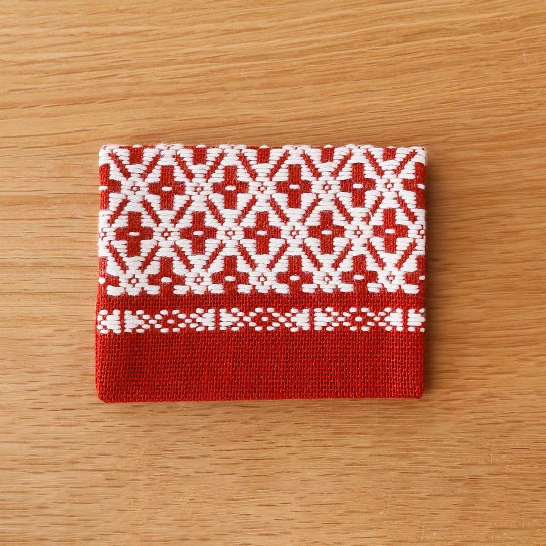 こぎん二つ折り名刺入れ （弘前こぎん研究所） | 財布・小物入れ