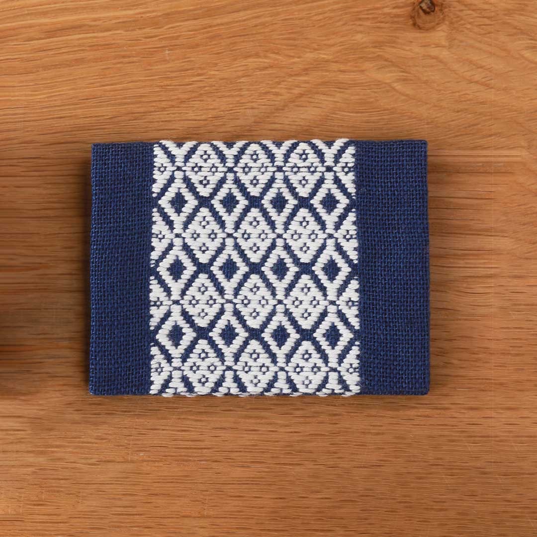 こぎん二つ折り名刺入れ （弘前こぎん研究所） | 財布・小物入れ