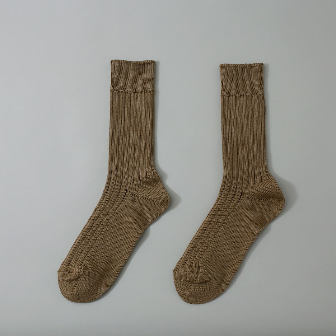 エジプトコットンリブソックス （西口靴下）