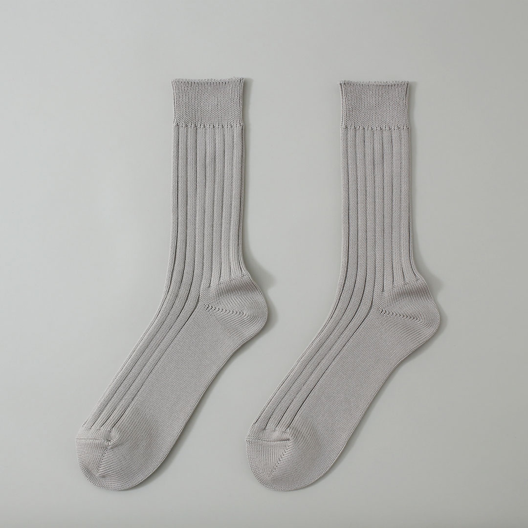 エジプトコットンリブソックス （西口靴下）