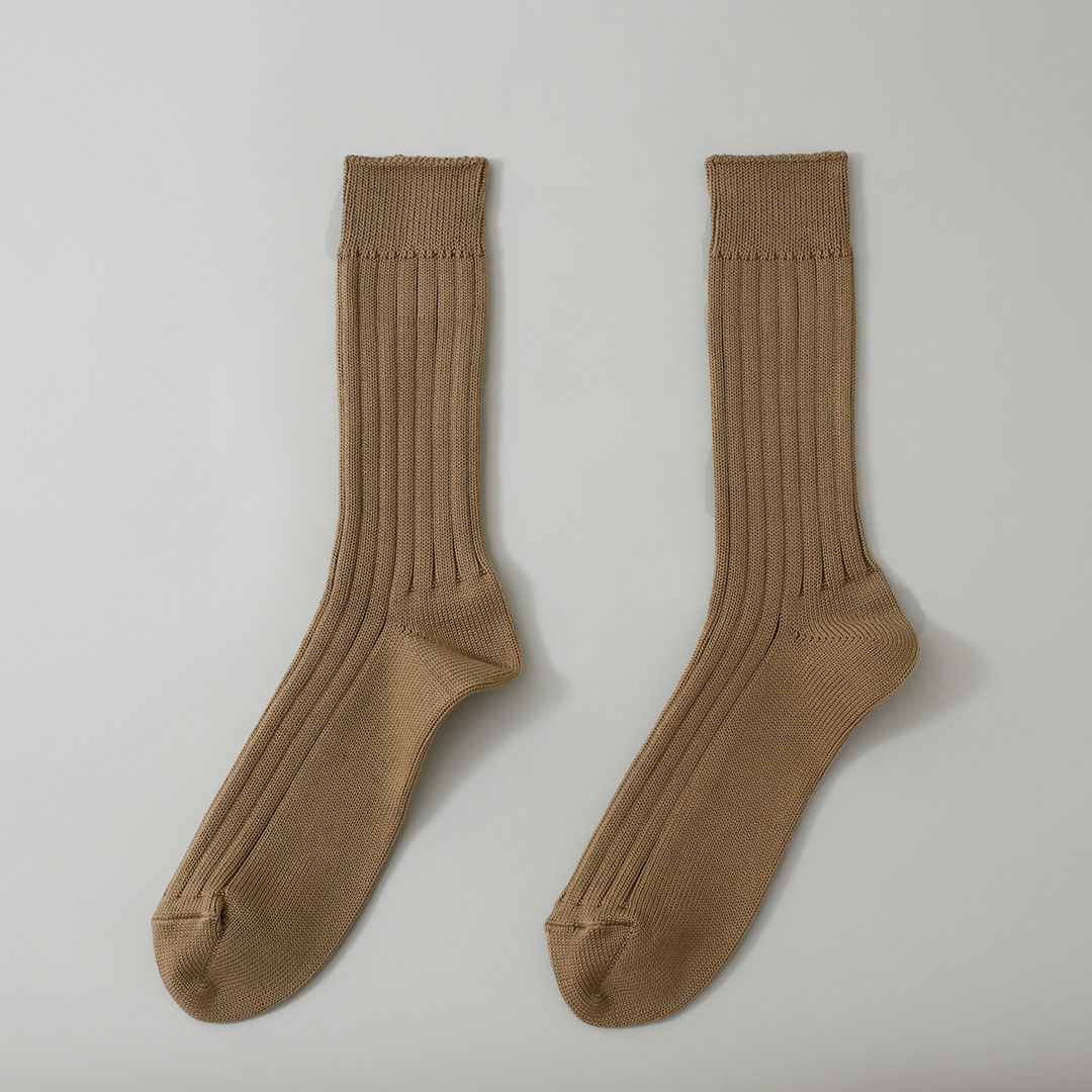 エジプトコットンリブソックス （西口靴下）