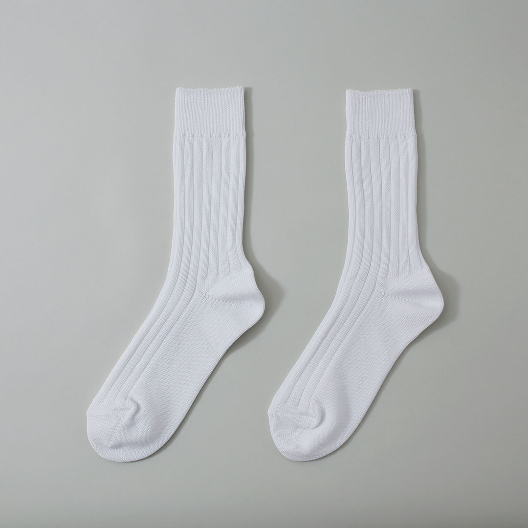 エジプトコットンリブソックス （西口靴下）