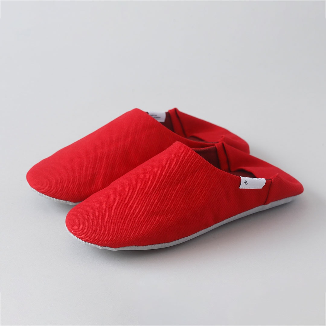 帆布バブーシュ　Medium（23-25cm） （ABE HOME SHOES）