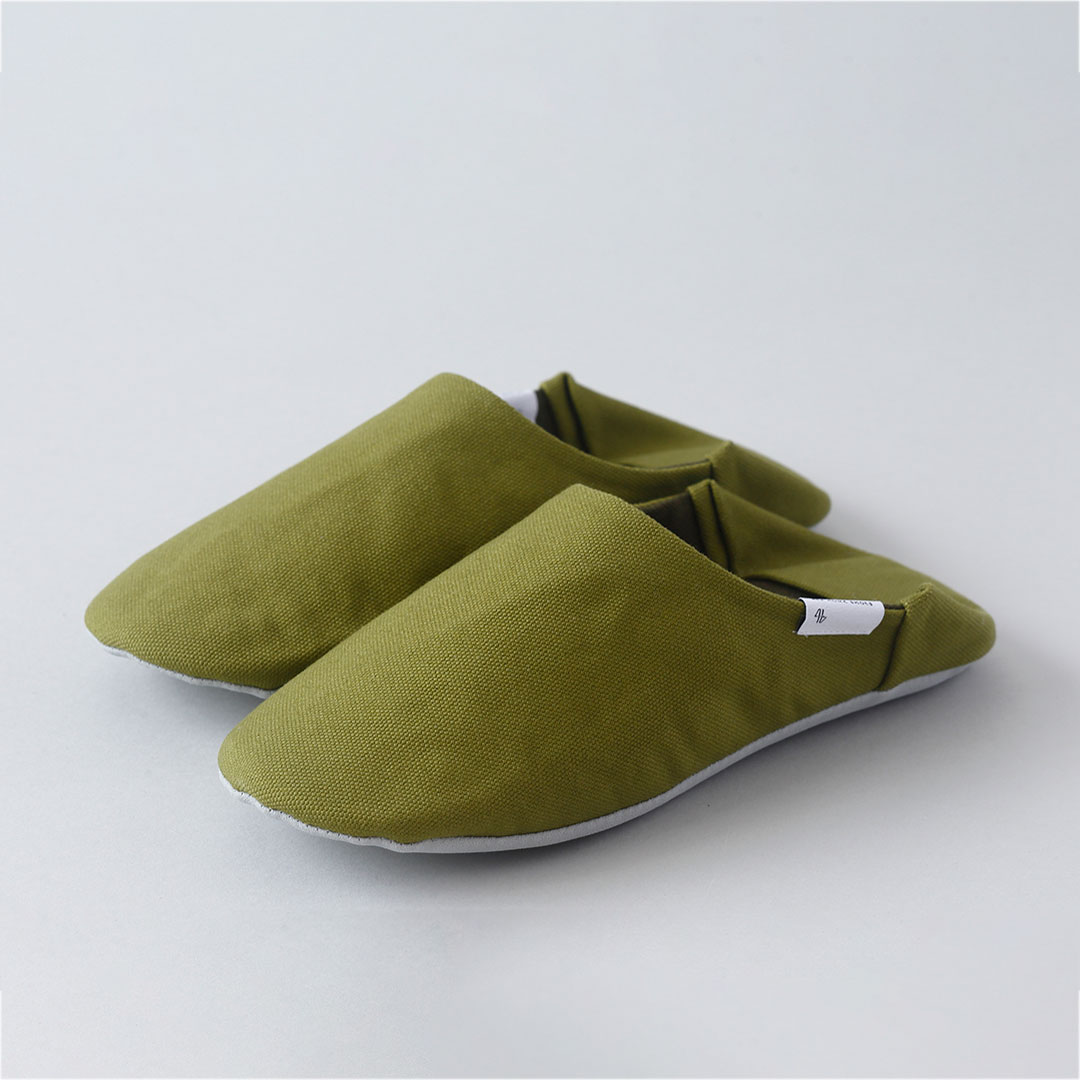 帆布バブーシュ　Medium（23-25cm） （ABE HOME SHOES）