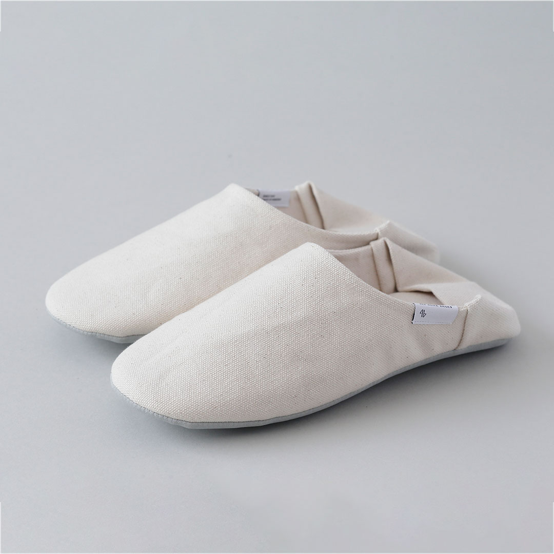 帆布バブーシュ　Medium（23-25cm） （ABE HOME SHOES）