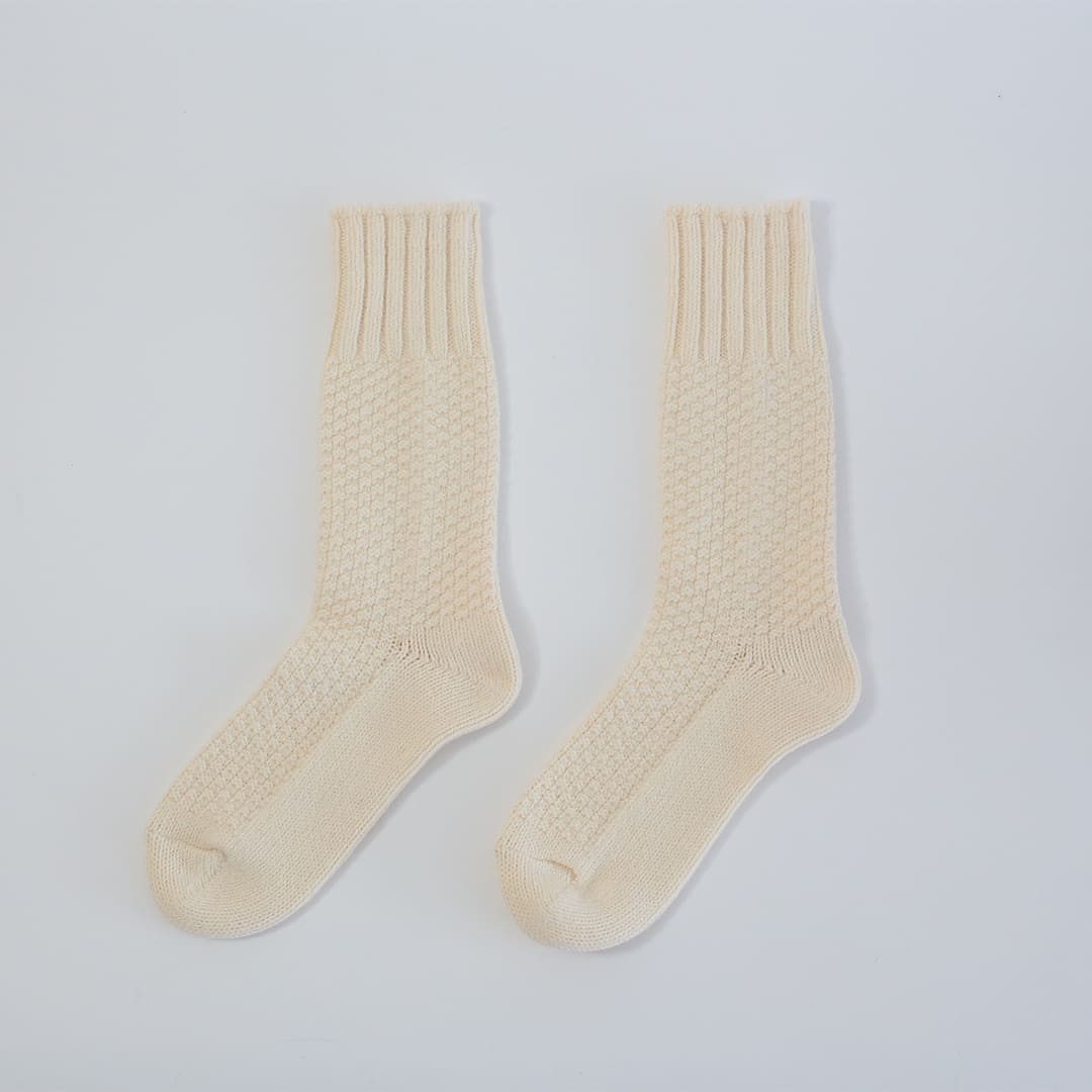 ウールコットンブーツソックス （西口靴下）