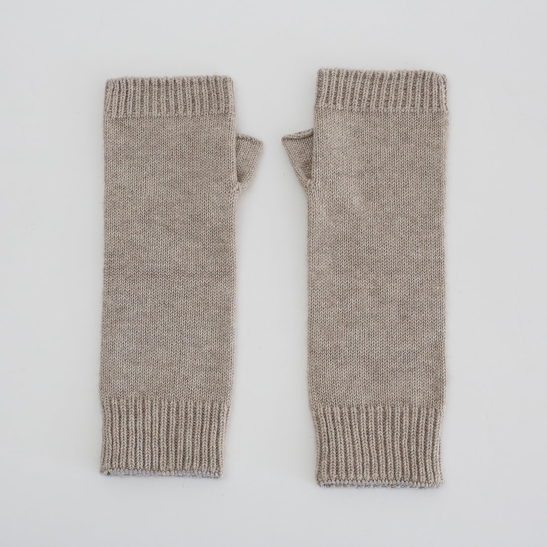 ヤクとオーガニックコットン 縫い目のないハンドウォーマー （天衣無縫