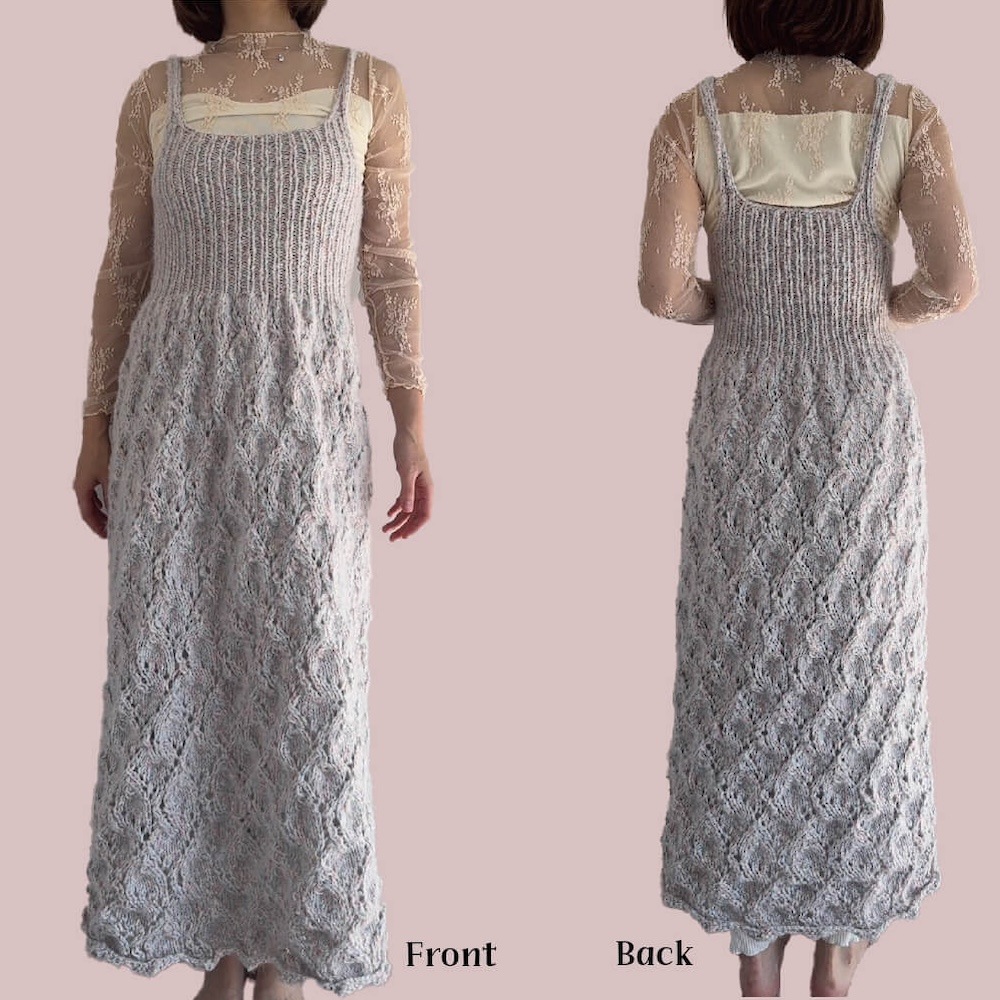 ҥåȥ󥸡Snow Fluffy Dress&PonchoåȡҼʬΥåȥåפԤ롪ӡԤߡۡDesigned by Asukachan_knit