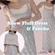ҥåȥ󥸡Snow Fluffy Dress&PonchoåȡҼʬΥåȥåפԤ롪ӡԤߡۡDesigned by Asukachan_knit