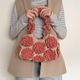 �ҥ��åȡӣ�D Raffia Rose Bag�����åȡ�Designed by melt