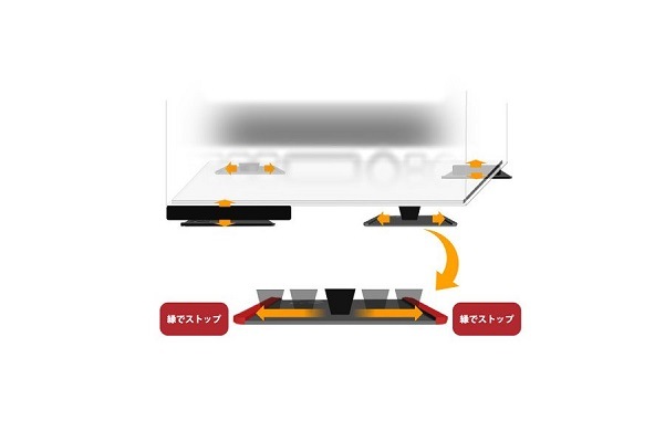 TATSUFUTO タツフト 電子レンジ/トースター用移動抑制シリコンマット TFi-2006
