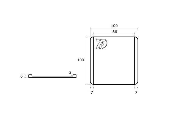 TATSUFUTO タツフト 電子レンジ/トースター用移動抑制シリコンマット TFi-2006