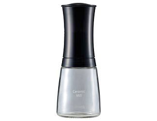 京セラ キョウセラ セラミックミル スパイス・結晶塩用(ガラス容器) 150ml ブラック CM-20-FP