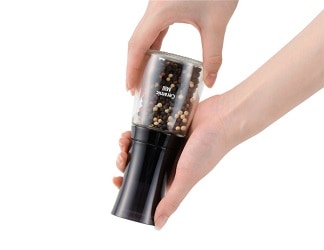 京セラ キョウセラ セラミックミル スパイス・結晶塩用(ガラス容器) 150ml ブラック CM-20-FP