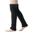 レッグウォーマー レディース メンズ [ 吸湿発熱で足全体あったか 天然ウールの厚手ニット 暖かくて蒸れない ] 寝る時用 ロング ゴルフ 就寝用 足首ウォーマー 靴下 暖かい 冬 防寒 冷え対策 黒