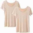 脇汗 汗取りインナー レディース [ 2枚組 抗菌防臭で汗をかいても臭わない 脇汗パッドで汗染み防止 ] インナーシャツ 肌着 汗脇パッド 脇汗対策 汗対策グッズ 吸汗速乾 ドライ 透けない 夏 半袖