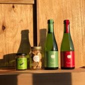 シードル２種＋おつまみセット①（香油★メンマ＋クッキージャー サレ）