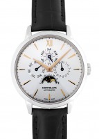 モンブラン - ヘリテイジ スピリット パーペチュアルカレンダー | MONTBLANC | MB110715 | SS シルバー文字盤 自動巻き レザー | 未使用品 |