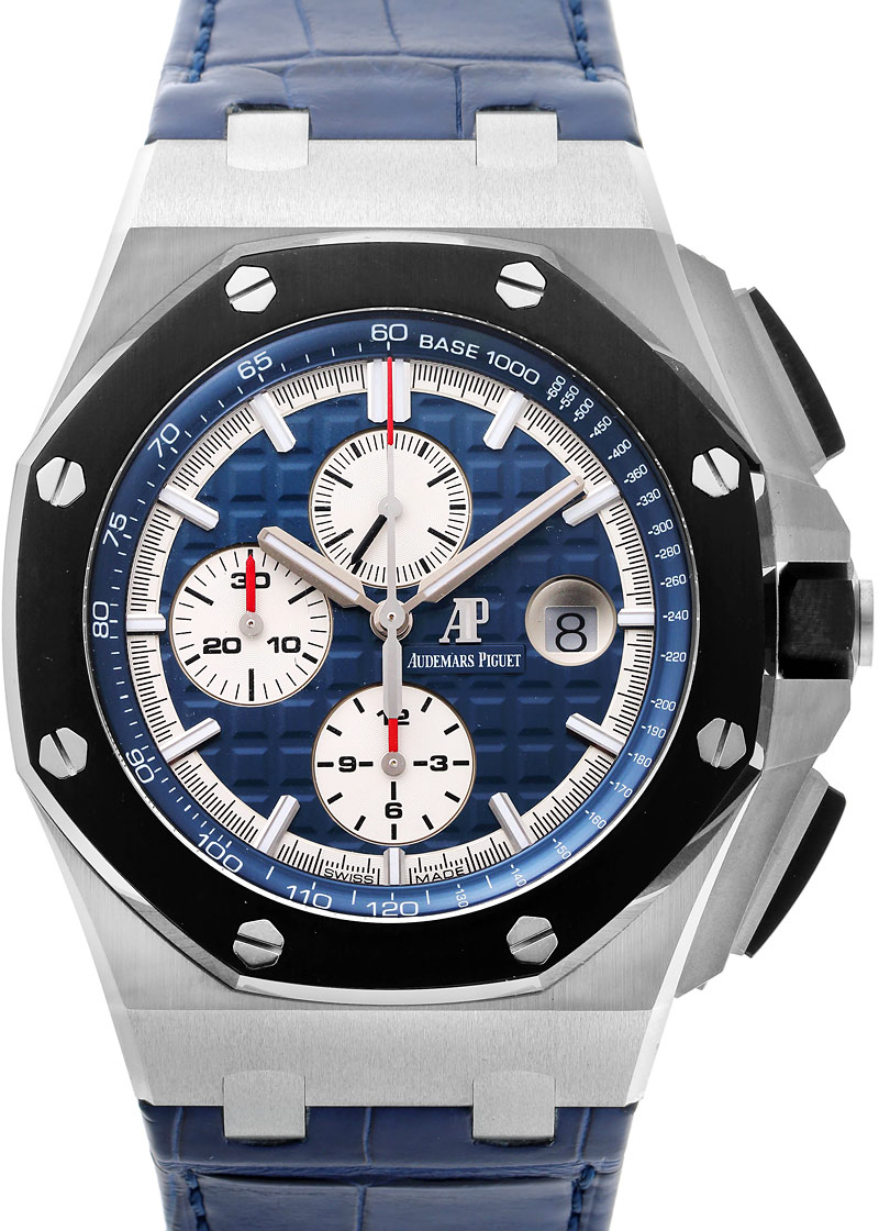ロイヤルオーク オフショアクロノ ４４ｍｍ用 ブルーラバー 青紺 中古)AUDEMARS PIGUET オーデマ・ピゲ ロイヤルオークオフショア
