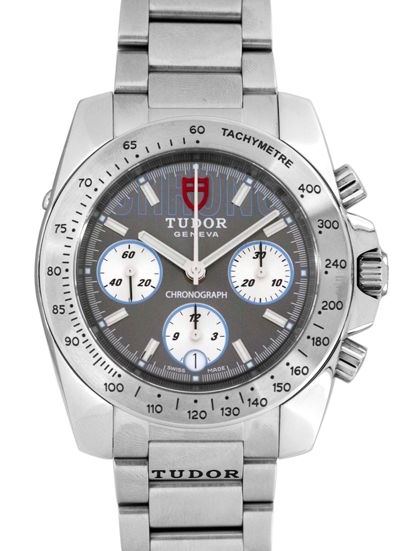 TUDOR チュードル チューダー スポーツ クロノグラフ 20300 デイト シルバー SS ステンレス 自動巻き 【6ヶ月保証】【腕時計】