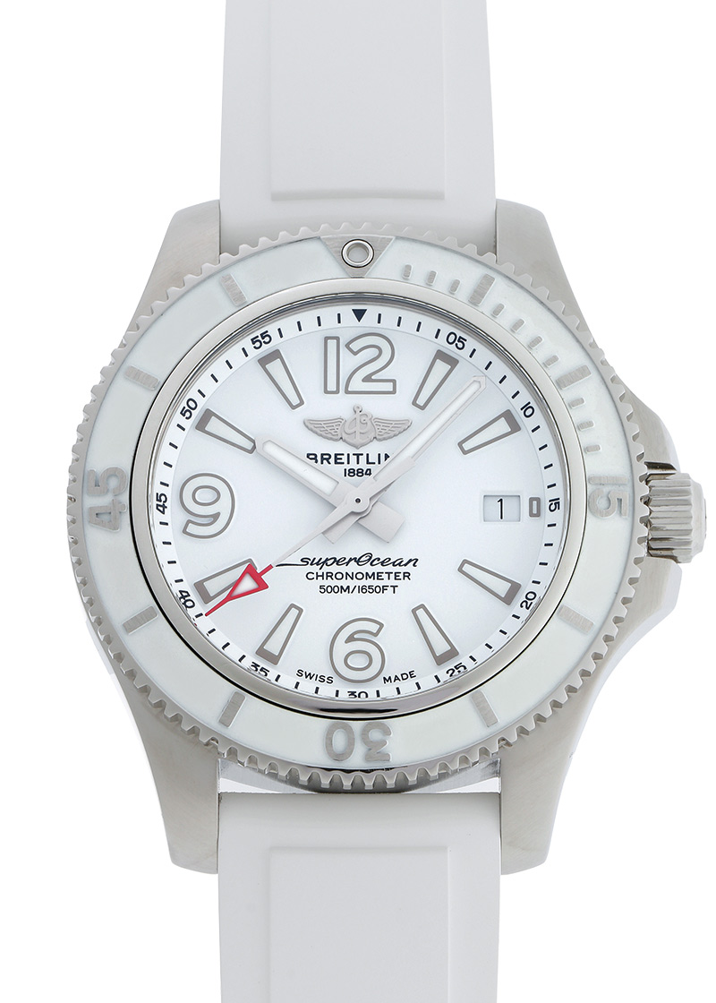 【極美品】ブライトリング スーパーオーシャン A17366 白 腕時計 稼働 ブライトリング - スーパーオーシャン オートマティック ジャパン