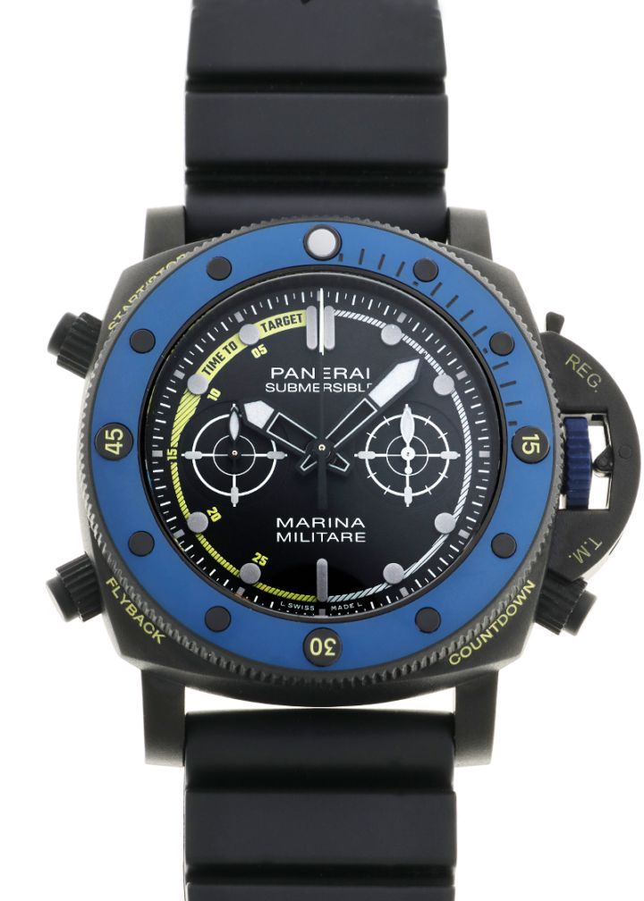 純正ベルト オフィチーネ・パネライ 26ｍｍ用 ブラック 腕時計 サブマシーブル パネライ 】純正ストラップ リサイクルペットブラック（ブルー