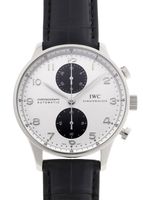 IWC - ポルトギーゼ クロノグラフ | INTERNATIONAL WATCH COMPANY | IW371411 | SS 白/黒文字盤 自動巻き レザー | 中古
