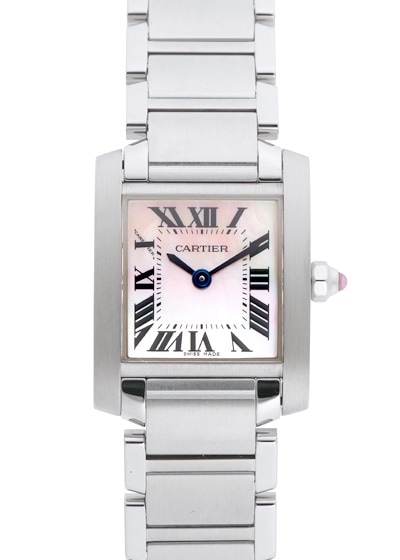 カルティエ Wq3 レディース タンクフランセーズ Sm Ss ピンクシェル文字盤 クォーツ ブレスレット 高級腕時計専門店 表参道 南青山クロンヌ Couronne タンクフランセーズ