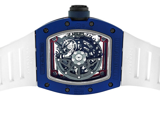 リシャールミル　ベルクロストラップ　055 030 035 水色 希少 】リシャールミル Richard Mille ベルクロブルー - メルカリ