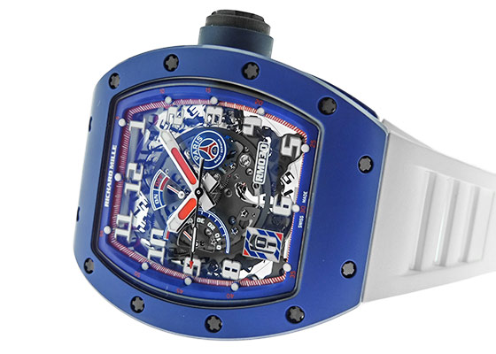 リシャールミル　ベルクロストラップ　055 030 035 水色 希少 】リシャールミル Richard Mille ベルクロブルー - メルカリ