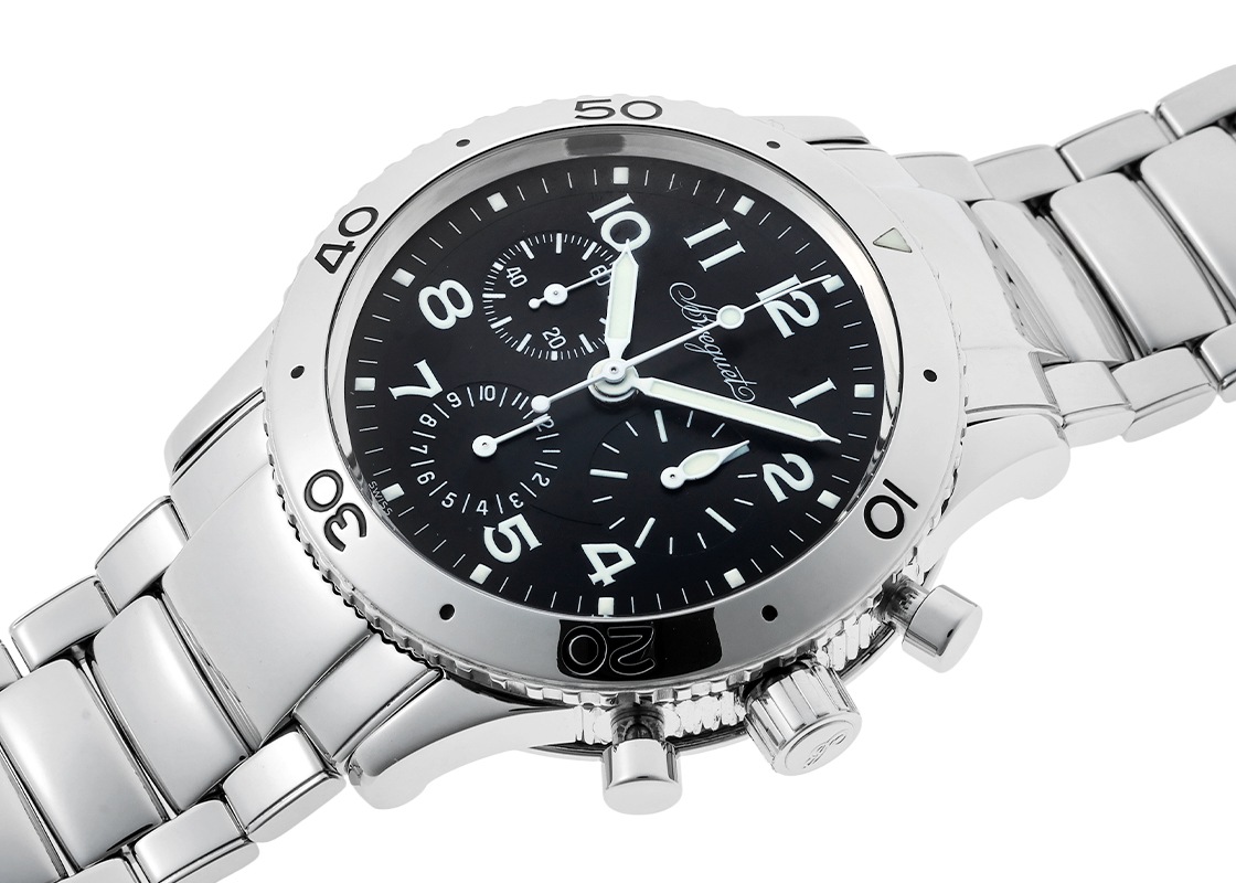 ブレゲ - アエロナバル | BREGUET | 3800ST/92/SW9 | SS 黒文字盤 自動
