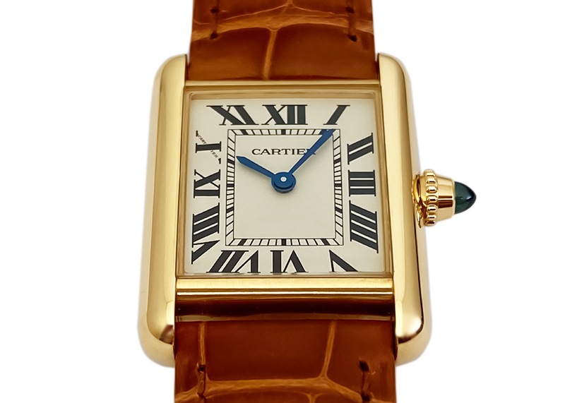 Cartier レザーベルト タンクルイSM用 Cartier レザーベルト