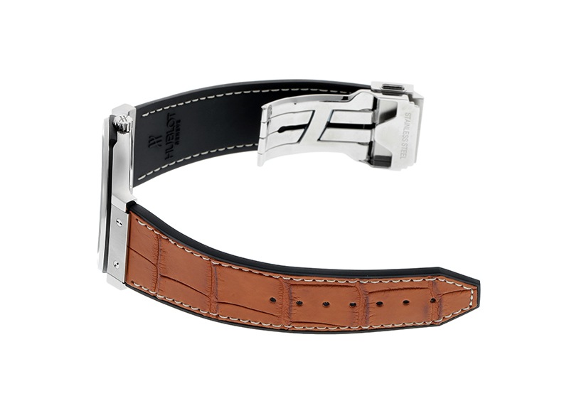 【新品未使用】ＨＵＢＬＯＴ　クラシックフュージョン　アリゲーターストラップ 新品】HUBLOT クラシック・フュージョン ストラップ ブラック