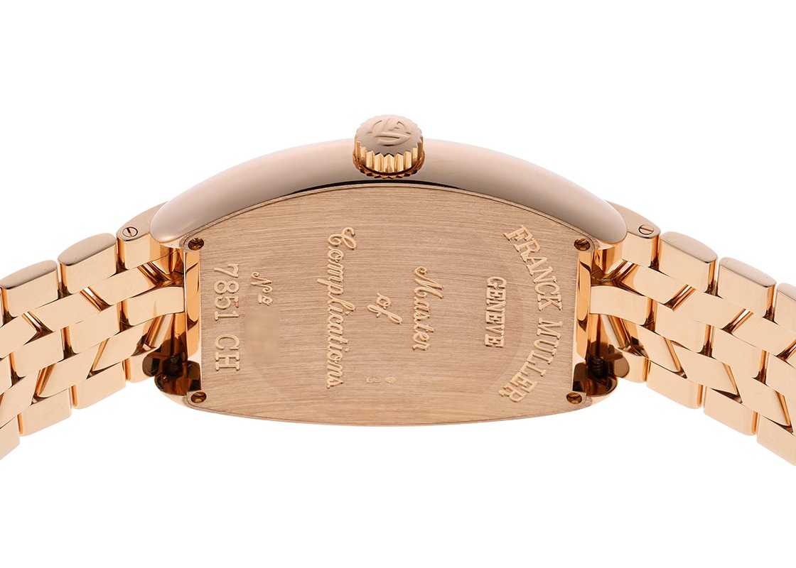 フランクミュラー 黒文字盤 金色ケース 腕時計(クォーツ)