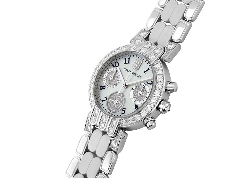 ハリーウィンストン HARRY WINSTON プルミエール　クロノグ【中古】 中古 ハリーウィンストン プルミエール クロノグラフ レディース