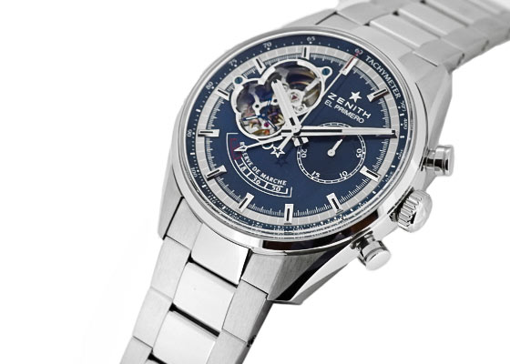 中古 ゼニス 03 85 4021 51 C700 エル プリメロ クロノマスター トリビュート シャルル ベルモ Ss ブルー文字盤 自動巻き ブレスレット 高級腕時計専門店 表参道 南青山クロンヌ Couronne Zenith ゼニス 中古 ゼニス 03 85 4021 51 C700 エル プリメロ クロノマスター トリビュート シャルル ベルモ Ss ブルー文字盤 自動巻き ブレスレット 高級腕時計専門店 表参道 南青山クロンヌ Couronne Zenith ゼニス