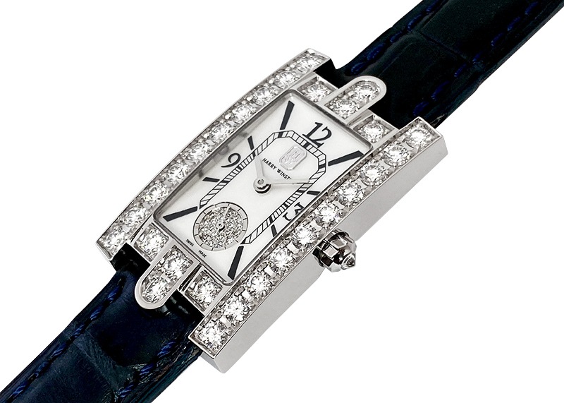 ☆HARRY WINSTON☆ アヴェニュー ベゼルダイヤ 750WG 腕時計 ハリー 