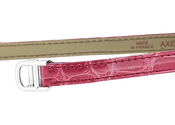 未使用品】カルティエ タンクアメリカンミニ クロコダイル ピンク ベルト