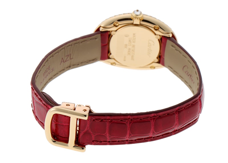 新品未使用Cartier カルティエベニュワールレザーベルト ボルドー カルティエ - ベニュワール 3重ダイヤ | CARTIER | WB500431 | YG